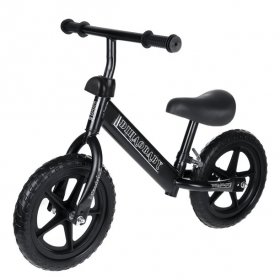 S-morebuy Sport Balance Bike 12", Toddler Training No No Pedal Push Bicycle For Kids Age 2-6 years, Kids Balance Pushing Bike with Adjustable Seat & Handle, Gift For Boys & Girls