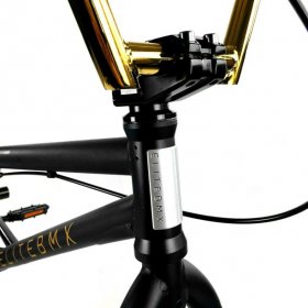 Elite 20" BMX Destro Bicycle Freestyle Bike 3 Piece Crank Black Gold NEW 2021