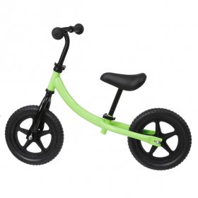 KUDOSALE Kids Balance Bike Walking Balance Training No Pedal Push Bicycle for Toddlers 2-6 Years Old Children - Green / Blue