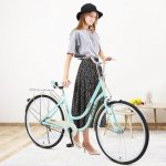 Gooray 26-Inch Womens Comfort Bikes Beach Cruiser Bike Single Speed Bicycle Comfortable Bicycle