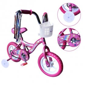 ChromeWheels Boys' and Girls' Bike, 12" Kid's Bicycle for 2-4 Years Old, EVA Tires, Training Wheels with Coaster Brake