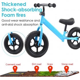 SMARTASIN Sport Balance Bike for Kids and Toddlers Well-designed Adjustable Seat No Pedal Ride on Toy Sport Training Bicycle for Children