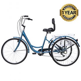 Slsy Adult Tricycles 7 Speed, Adult Trikes 20/24 /