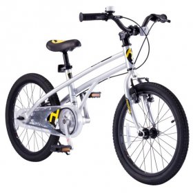 Royalbaby H2 Super Light Alloy 18 Inch Kids Bicycle Age 4 - 6, Silver and Yellow (Open Box)