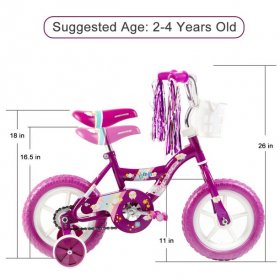 ChromeWheels ChromeWheels Boys' and Girls' Bike, 12" Kid's Bicycle for 2-4 Years Old, EVA Tires, Training Wheels with Coaster Brake