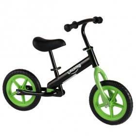 Popvcly 1pcs Kids Balance Bike Light And Strong Carbon Steel Bicyle Height Adjustable 33.8 x16.9 x 24 Inch Green