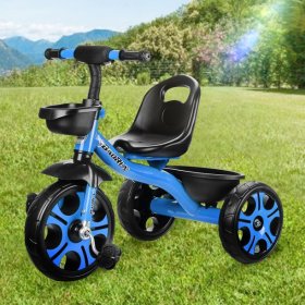 Stoneway Kids Trike, Toddlers Children Tricycle, Stroller Trike 3 Wheel Pedal Bike, for aged 6 month and up Boys Girls Indoor & Outdoor with Storage Bin