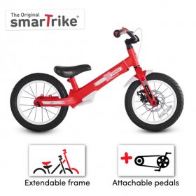 smarTrike smarTrike Xtend 3-in-1 Convertible Kids Bike, Balance to Pedal Training Bicycle 3Year+, Red