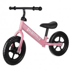 Novashion Kids Sports Child Push Balance Glide Bike Walking Bicycle for Boys & Girls 12 Inch for 18 Month 2 3 4 5 Years Old Toddlers with Footrest Aluminum Alloy Rim Rubber tire