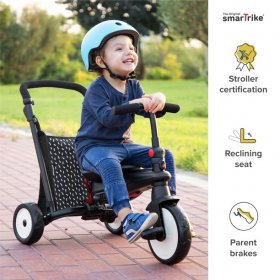smarTrike STR5, 7-in-1 Folding baby Stroller Tricycle, 9M+ - B&W