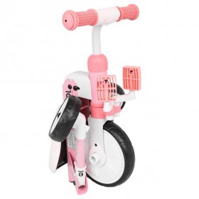 2-in-1 Foldable Children Tricycle, Toddler Tricycle for Children Aged 2 3 4