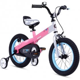 RoyalBaby Buttons, Matte Pink 12 inch Kid's Bicycle