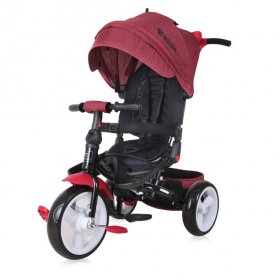 Lorelli Jaguar Eva Wheels 3in1 Children Baby Tricycle 3Wheel Bike Kid Toddler Trike Ride Red and Black Luxe