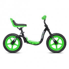 KaZAM KaZAM 12" Child's Balance Bike, Helmet and Pad Set, Black/Green
