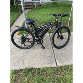 Black 26" 36V 350W Electric City Bicycle e-Bike Removable Battery 7 Speed Pedal Assist