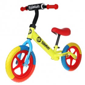 S-morebuy 12 Inch Children Balance Bike Boys Girls Bike Balance Bicycle for 2-6 Years Old Kids Learning Walker Outdoor Sports No Pedal Bicycle
