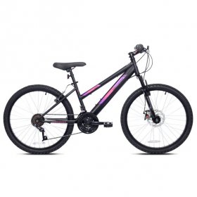 Kent 24" Northpoint Girl's Mountain Bike, Black/Pink/Purple