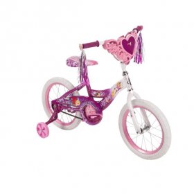 Disney Princess 16" Girls' Pink Bike with Heart Basket, by Huffy
