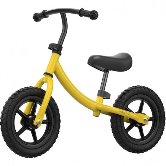 ARCTICSCORPION Balance Bike for Toddlers Boys and Girls Age 2-5, No Pedal Kids Balance Training Bicycle with Inflation-Free EVA Tires, Adjustable Handlebar and Seat, Yellow 33.9\'\'x(20.1-22.4)\'\'