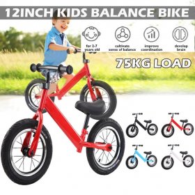 MARTASIN Sport Balance Bike for Kids and Toddlers,Well-designed Adjustable Seat,No Pedal Toddler Push Walker Bike Kids Balance Bike,Sport Training Bicycle for Children Ages 2-6,Black,Blue,White,Red