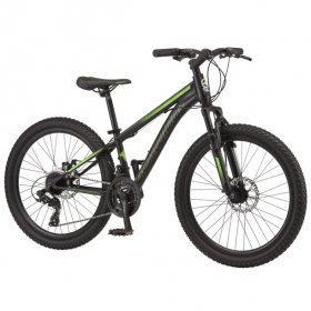 Schwinn Sidewinder mountain bike, 24-inch wheels, 21 speeds, black / green