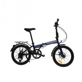 Origami Eagle 8-speed folding bicycle in Blue