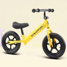 KWANSHOP Kids Balance Bike Toddlers Bike Sport Training Bicycle Adjustable Seat Height, 11.8" Wheels, Easy Instal Thick Rubber Tires, for 2-6 Year Oldsl