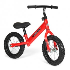 Bestgoods Kids Balance Bike for 2-5 Year Olds with Rubber Tires, Adjustable Seat, Easy Step Through Frame Bike for Boys and Girls, No Pedal Toddler Bike, Lightweight Kids Bicycle