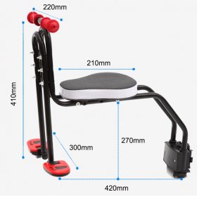 Anself Mountain Bike Front Seats Mat Children Baby Bicycle Safety Chair With Armrest Bar Pedal Cycling Acccessories