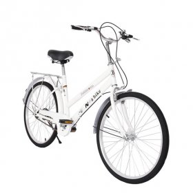 24in Commute Body Ease Women's Committed Rider, Comfort Bike, White