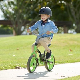 Little Tikes My First Balance-to-Pedal Training Bike for Kids in Green, Ages 2-5 Years, 12-Inch
