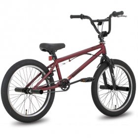 Hiland 20'' BMX Freestyle Bike for Boys with 360 Degree Gyro & 4 Pegs