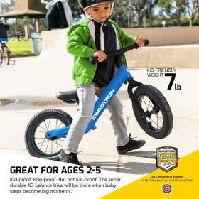 Swagtron Swagtron K3 12" No-Pedal Balance Bike for Kids Ages 2-5 Years
