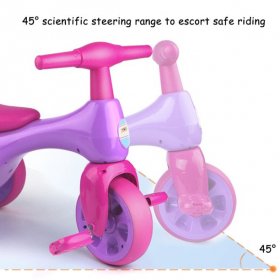 Baby Amor Cartoon Baby Balance Bike, Tricycle with Storage Box, Indoor