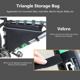 Aibecy Large Capacity Mountain Bike Triangle Li-ion Battery Storage Bag Triangle Bags for Electric Bicycle Lithium Battery