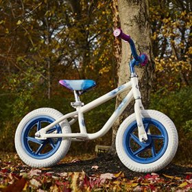 Huffy Huffy Frozen 2 Balance Bike for Toddler & Kids, Elsa Graphics, Purple
