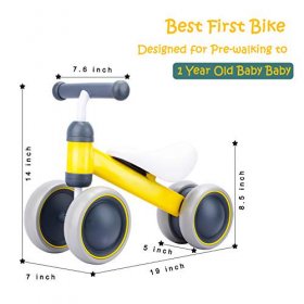 SCOOL Scool Baby Balance Bike, Balance Bike for Toddlers Baby Bicycles Perfect First Bike for 1 Years to 2 Years Old