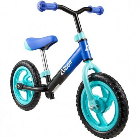 D-Tools D-TOOLS Kids 12" Balance Bike Toddler Training Bike Lightweight Contrast Color No Pedal Bicycle with Adjustable Seat and Airless Tire,Blue