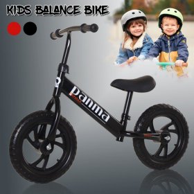 KWANSHOP kids Balance Bike 12 inch Kid Learn to Walk Ride on Toys for 2-6 Years Children
