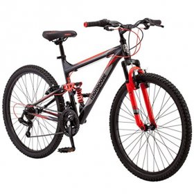 Mongoose Status 2.2 Bicycle-Color:Black,Size:26",Style:Men's Full/Susp