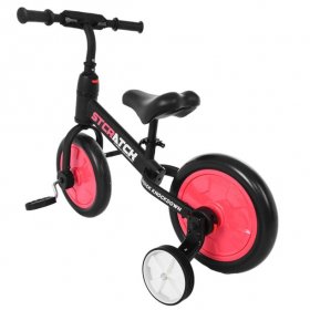TIMMIS 4-In-1 Children's Bike with Training Wheels and Pedals, Balance Bike for 2-6 Age