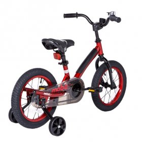 Mobo First 14 Inch Bike For Kids With Training Wheels, Boys And Girls Bike, Red