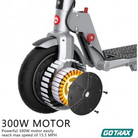 Gotrax XR Ultra Electric Scooter, LG Battery 36V/7.0AH Up to 17 Miles Long-Range, Powerful 300W Motor & 15.5 MPH, UL Certified Adult E-Scooter for Commuter