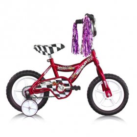 Wonder Wheels 12" Boy's or Girl's BMX Bicycle S-Type Frame EVA Tire No Brake Bike Kid's Bike - Red