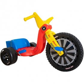 The Original Big Wheel 16 Inch Tricycle - Big Wheel for Kids 3-8 Boys Girls Outdoor Kids Toys Drift Trike with Spin Out Hand Brake - Rally Racer