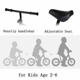 KUDOSALE Kids Balance Bike Toddler No Pedal Training Bicycle for Boys Girls 2-6 Years Old,Beginner Rider Training Bike