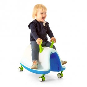 Chillafish Chillafish Trackie, Rocker, Walker, Ride-On & Play Train All-in-One, Blue & Lime