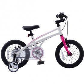 Royalbaby RoyalBaby H2 Super Light Alloy 14 Inch Kids Bicycle Age 3 - 5, White and Pink