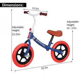 SINGES Balance Bike for Children 2-5 Years, Kids Bike Without Pedals for Equilibrium, with Adjustable Handlebar and Saddle - Toys for Children 2-5 Years