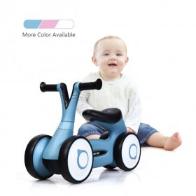 Baby Balance Bike Bicycle Mini Children Walker Toddler Toys Rides No-Pedal Blue